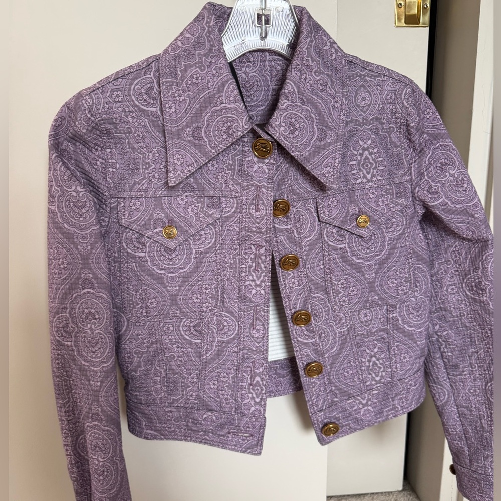 Etro Purple Paisley Jacket